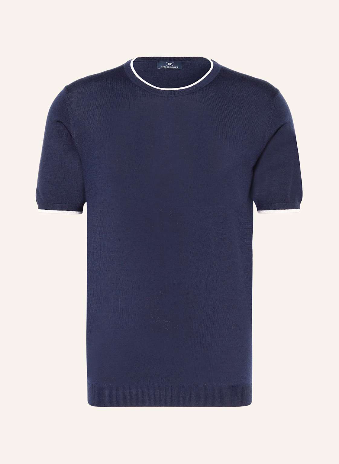 Strokesman's Strickshirt blau von STROKESMAN'S