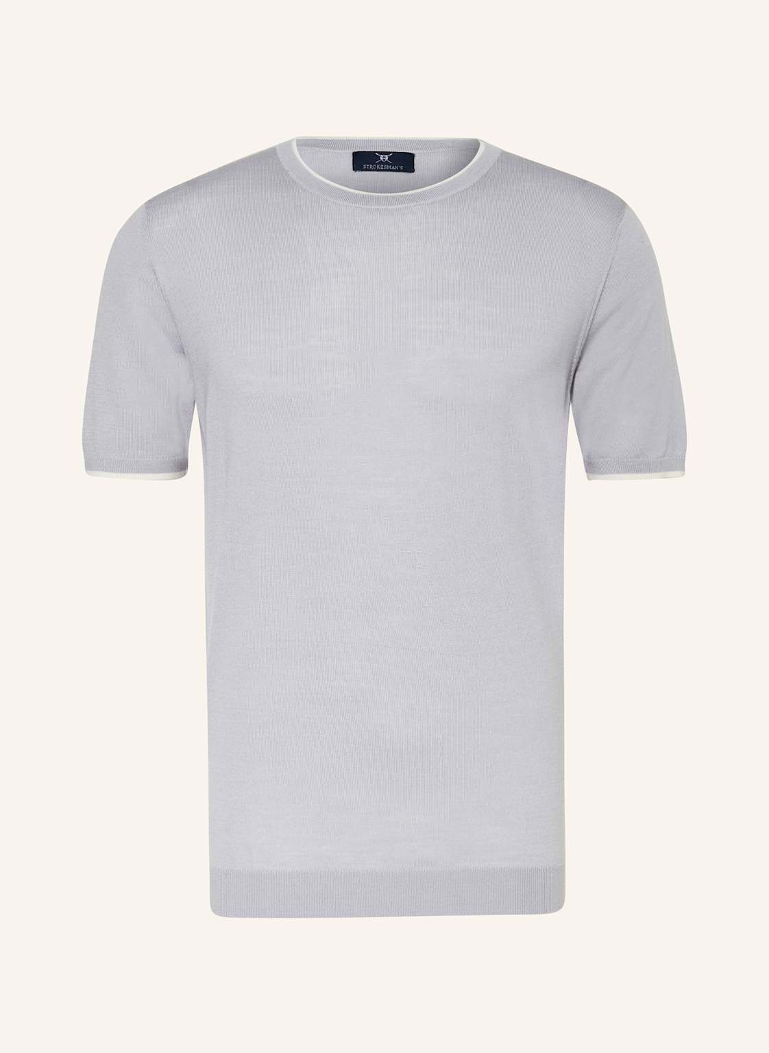 Strokesman's Strickshirt grau von STROKESMAN'S