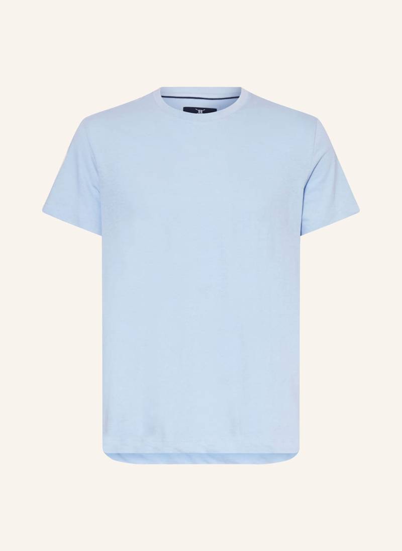 Strokesman's T-Shirt Mit Leinen blau von STROKESMAN'S