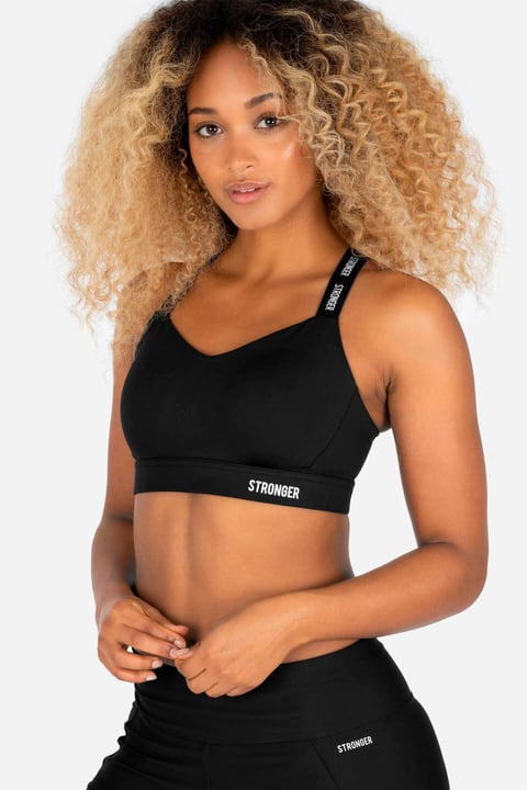 Stronger W Power Sports Bra Sport-BH schwarz von STRONGER