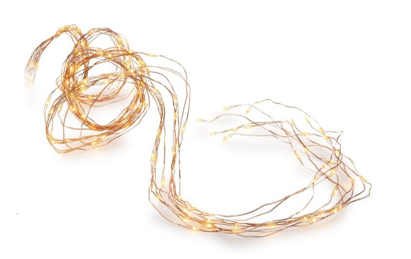 STT LED-Lichterkette »Angel Hair 600 Copper«, 24 St.-flammig von STT