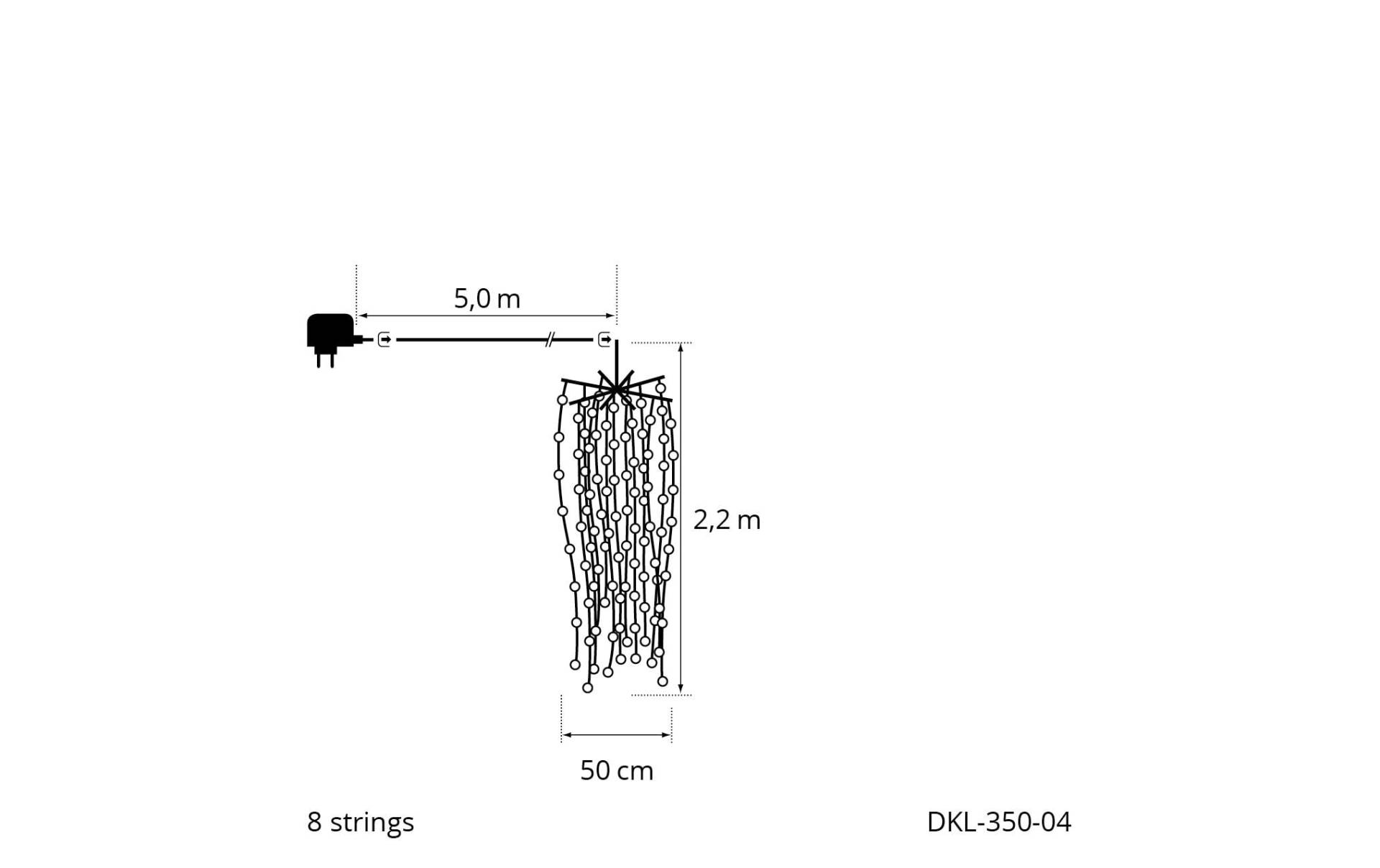 STT LED-Lichterkette »Angel Waterfall 220« von STT