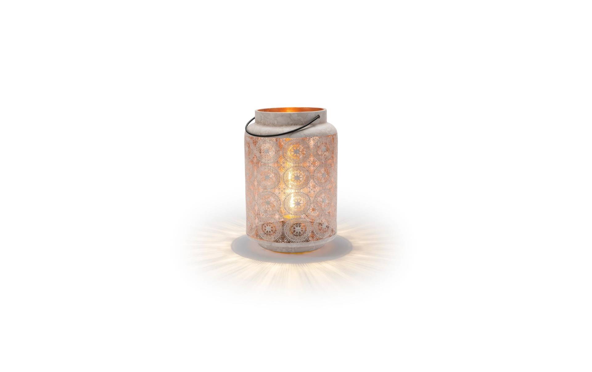 STT Laterne »STT LED Glas Cozy Lantern M white« von STT