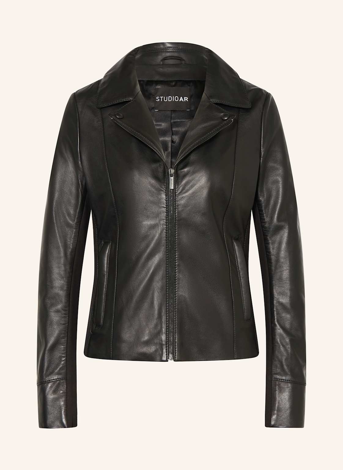 Studio Ar Lederjacke Josie schwarz Studio Ar Lederjacke Josie schwarz von STUDIO AR