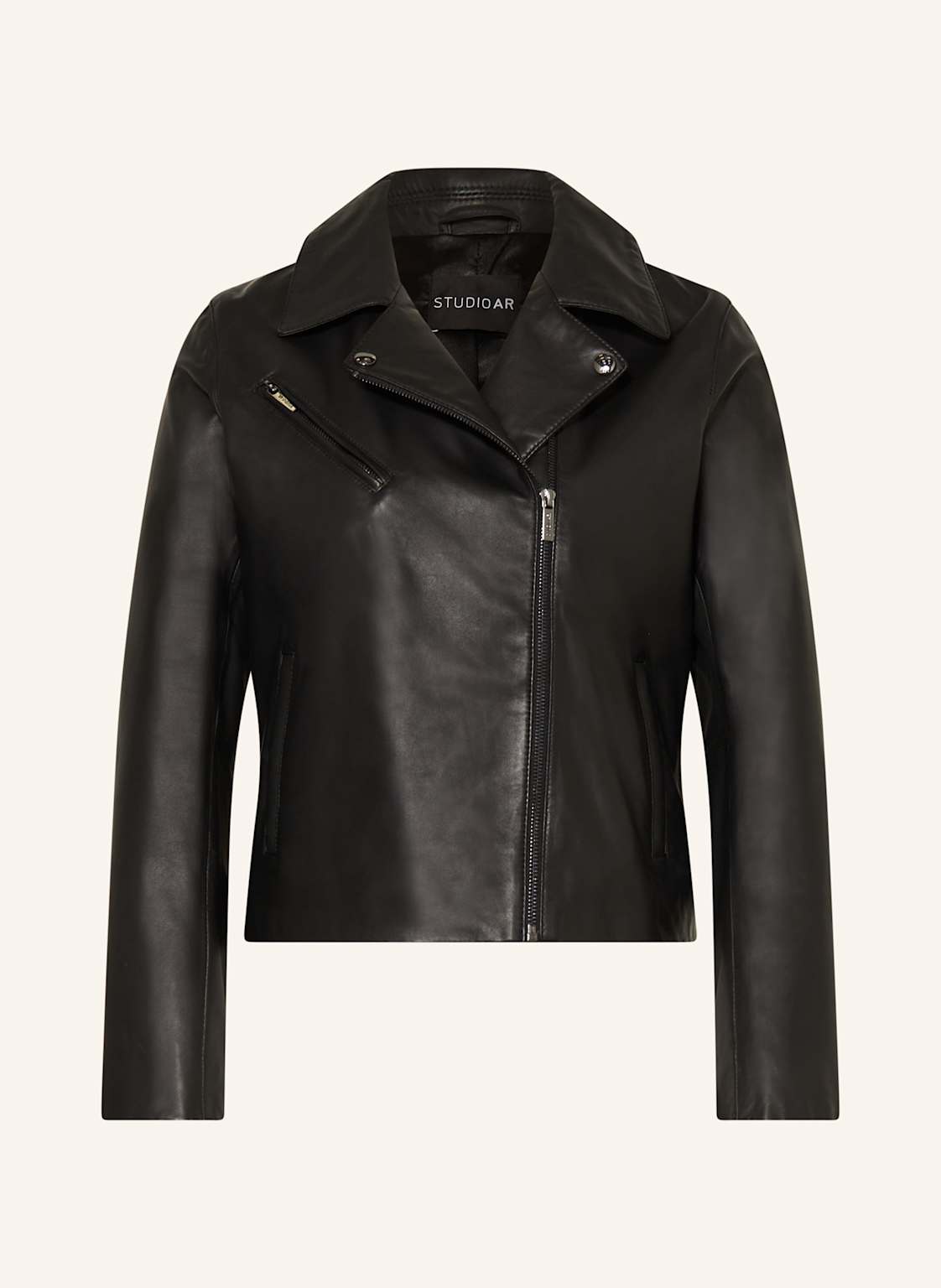 Studio Ar Lederjacke Rylan schwarz Studio Ar Lederjacke Rylan schwarz von STUDIO AR