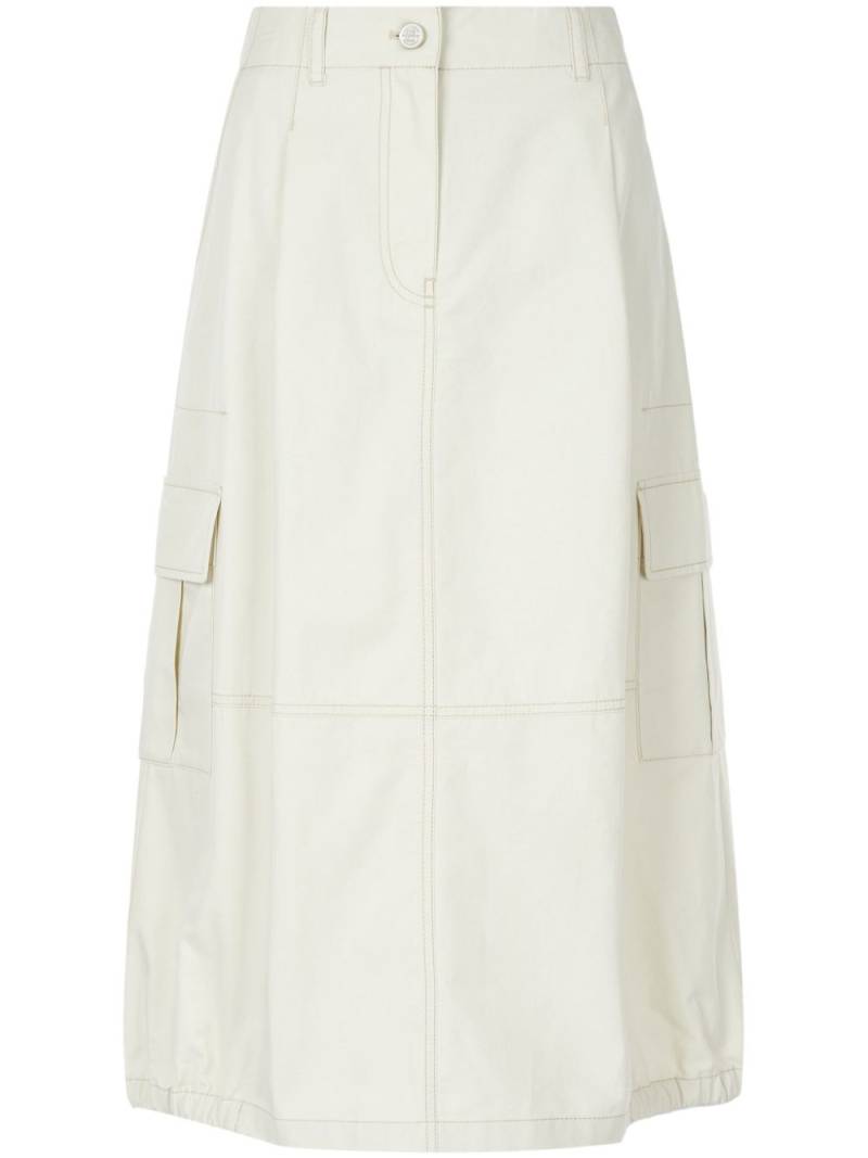 STUDIO TOMBOY A-line cargo skirt - White von STUDIO TOMBOY