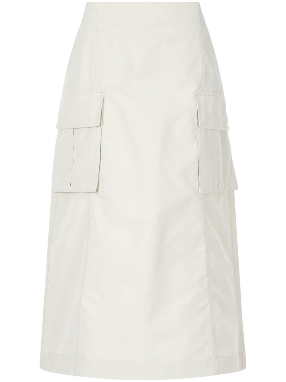 STUDIO TOMBOY A-line cargo skirt - White von STUDIO TOMBOY