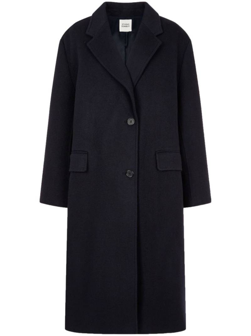 STUDIO TOMBOY Overfit tailored coat - Blue von STUDIO TOMBOY