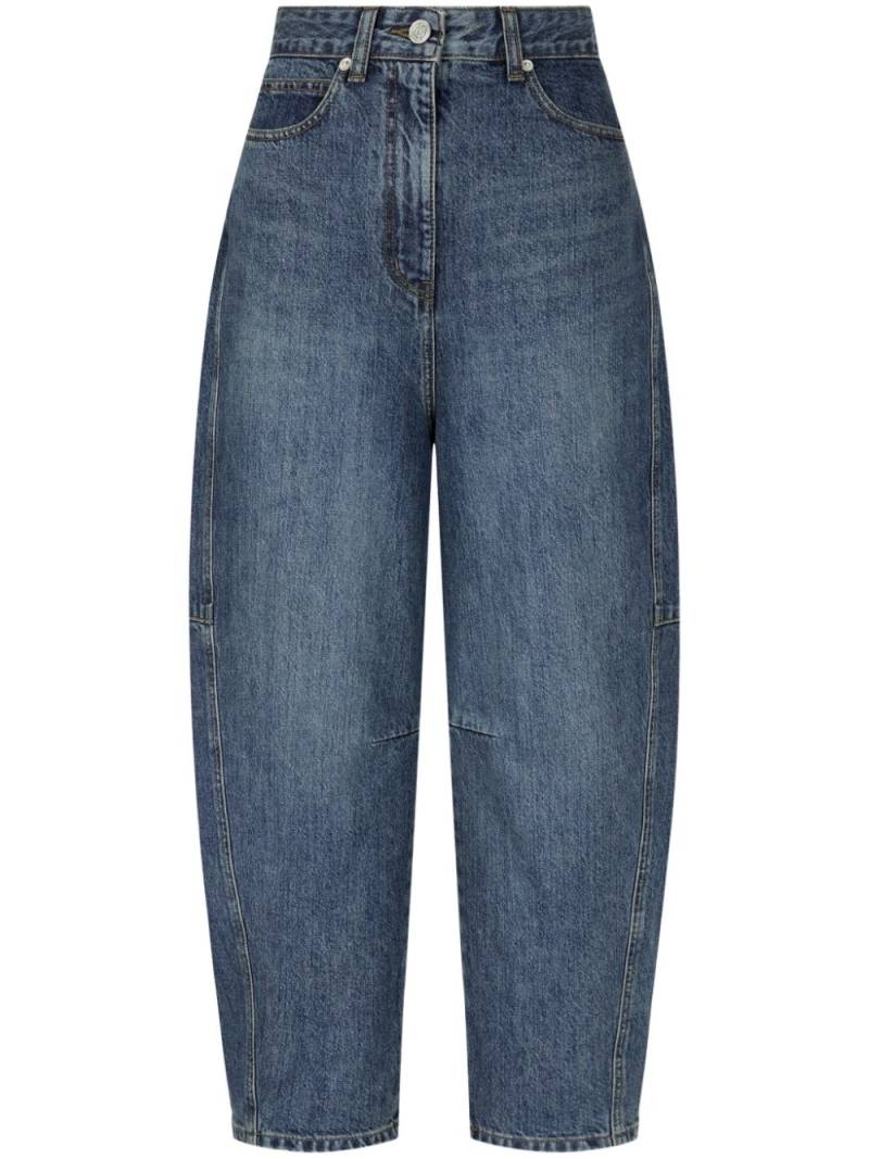 STUDIO TOMBOY Signature cropped jeans - Blue von STUDIO TOMBOY