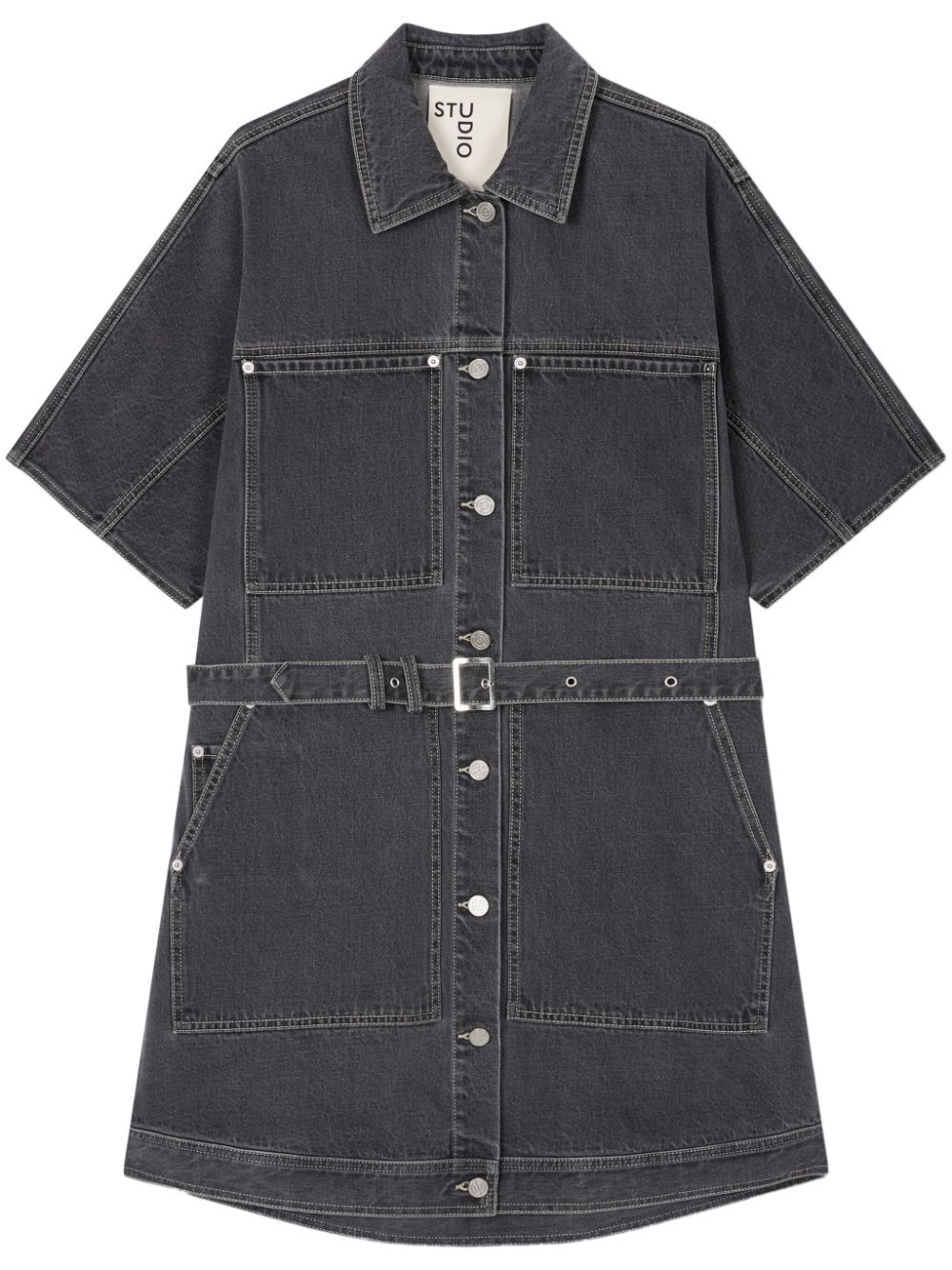 STUDIO TOMBOY button-up denim dress - Grey von STUDIO TOMBOY