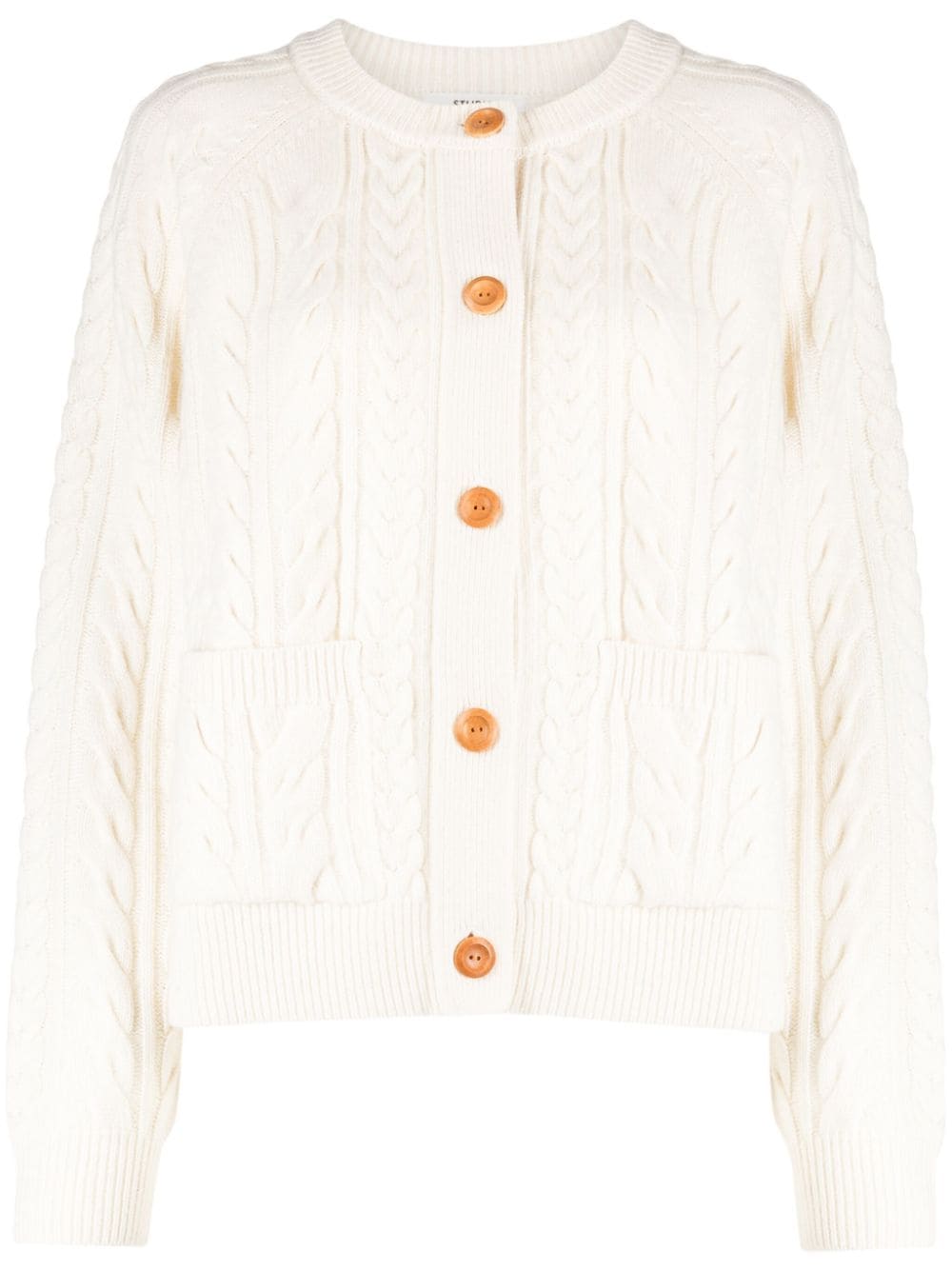 STUDIO TOMBOY cable-knit buttoned cardigan - White von STUDIO TOMBOY