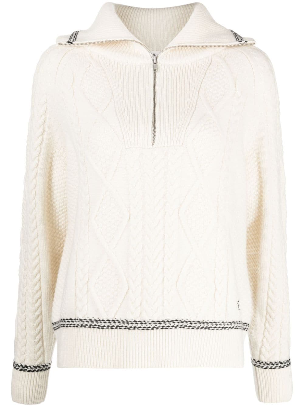 STUDIO TOMBOY cable-knit spread-collar jumper - Neutrals von STUDIO TOMBOY