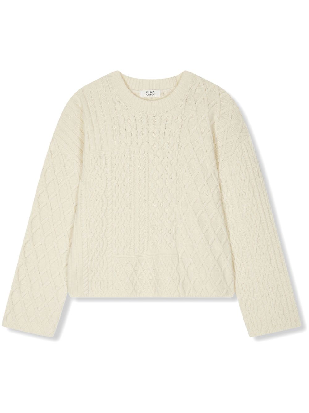 STUDIO TOMBOY cable-knit sweater - White von STUDIO TOMBOY