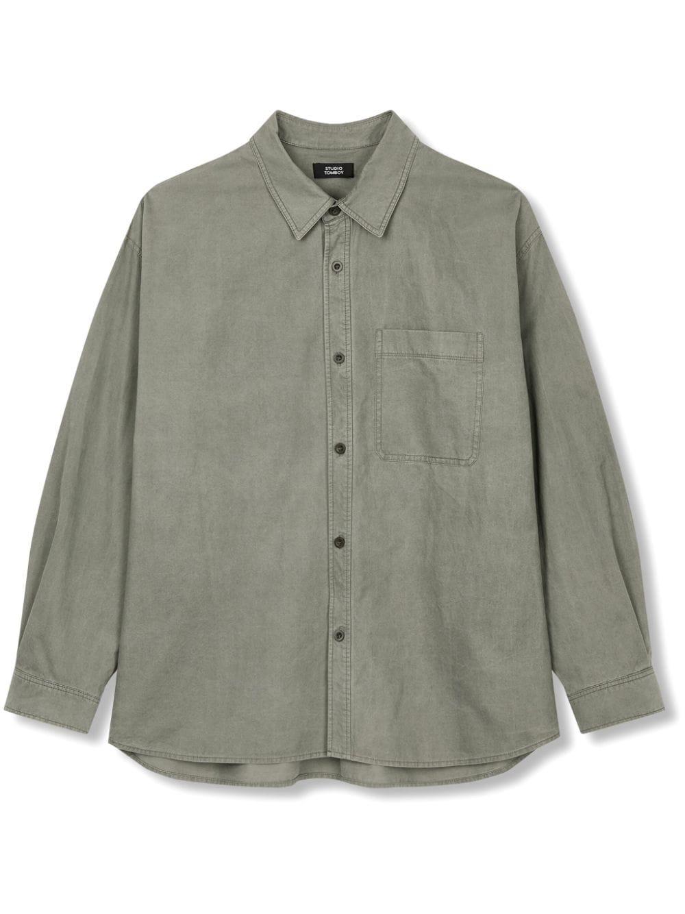 STUDIO TOMBOY chest-pocket shirt - Green von STUDIO TOMBOY