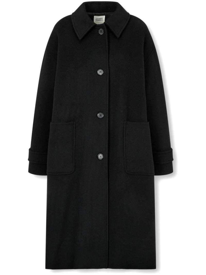 STUDIO TOMBOY classic collar coat - Black von STUDIO TOMBOY