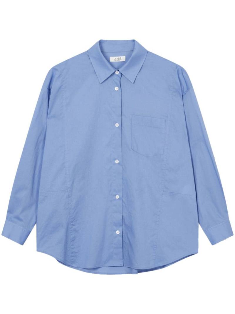 STUDIO TOMBOY classic-collar cotton shirt - Blue von STUDIO TOMBOY