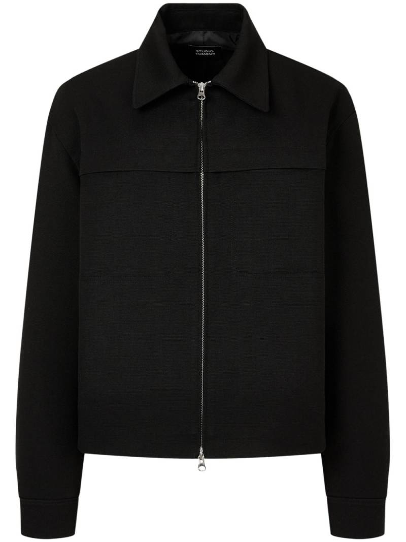 STUDIO TOMBOY classic collar shirt jacket - Black von STUDIO TOMBOY