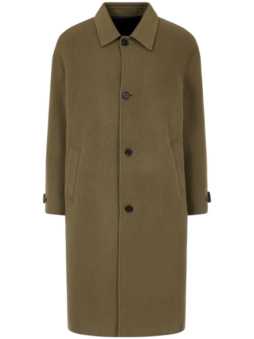 STUDIO TOMBOY classic-collar single-breasted coat - Green von STUDIO TOMBOY