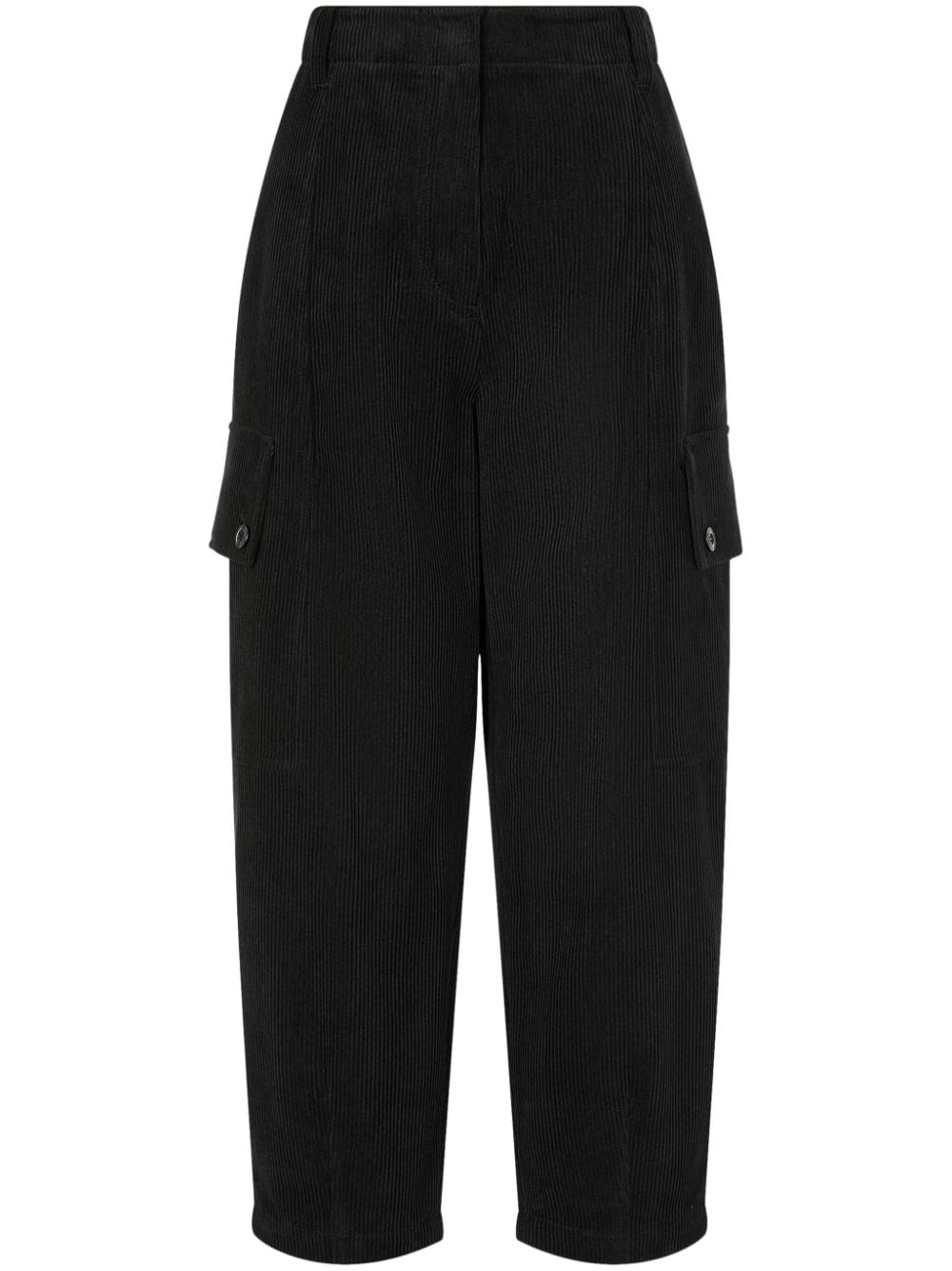 STUDIO TOMBOY corduroy cargo pants - Black von STUDIO TOMBOY