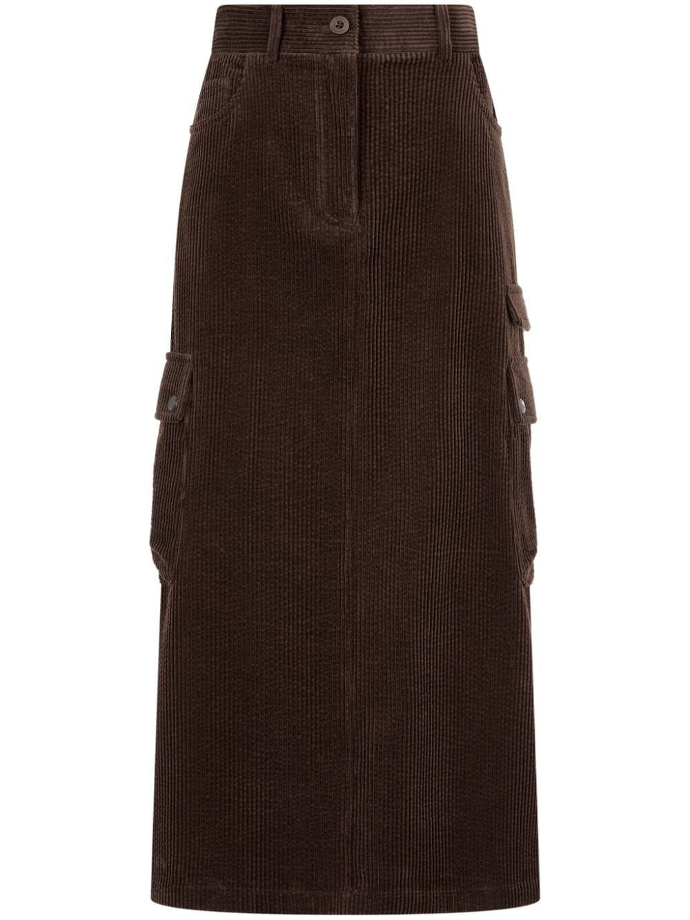 STUDIO TOMBOY corduroy cargo skirt - Brown von STUDIO TOMBOY