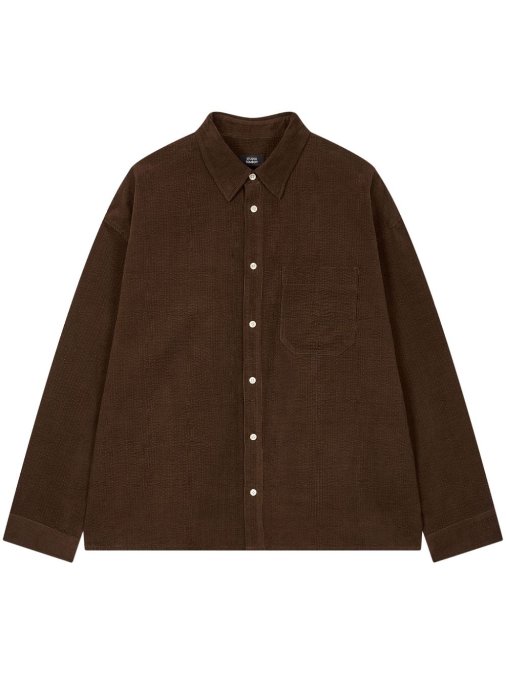 STUDIO TOMBOY corduroy shirt - Brown von STUDIO TOMBOY