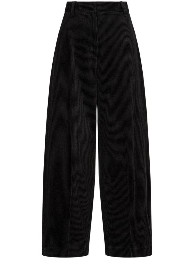 STUDIO TOMBOY corduroy wide-leg trousers - Black von STUDIO TOMBOY