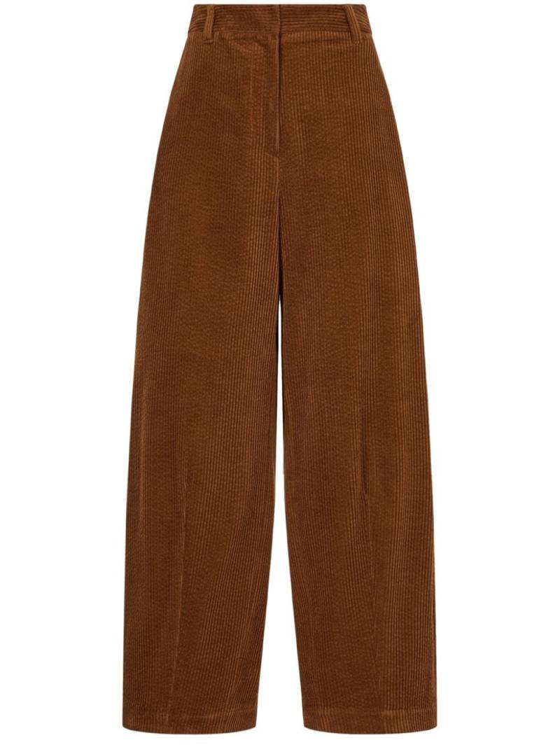 STUDIO TOMBOY corduroy wide-leg trousers - Brown von STUDIO TOMBOY