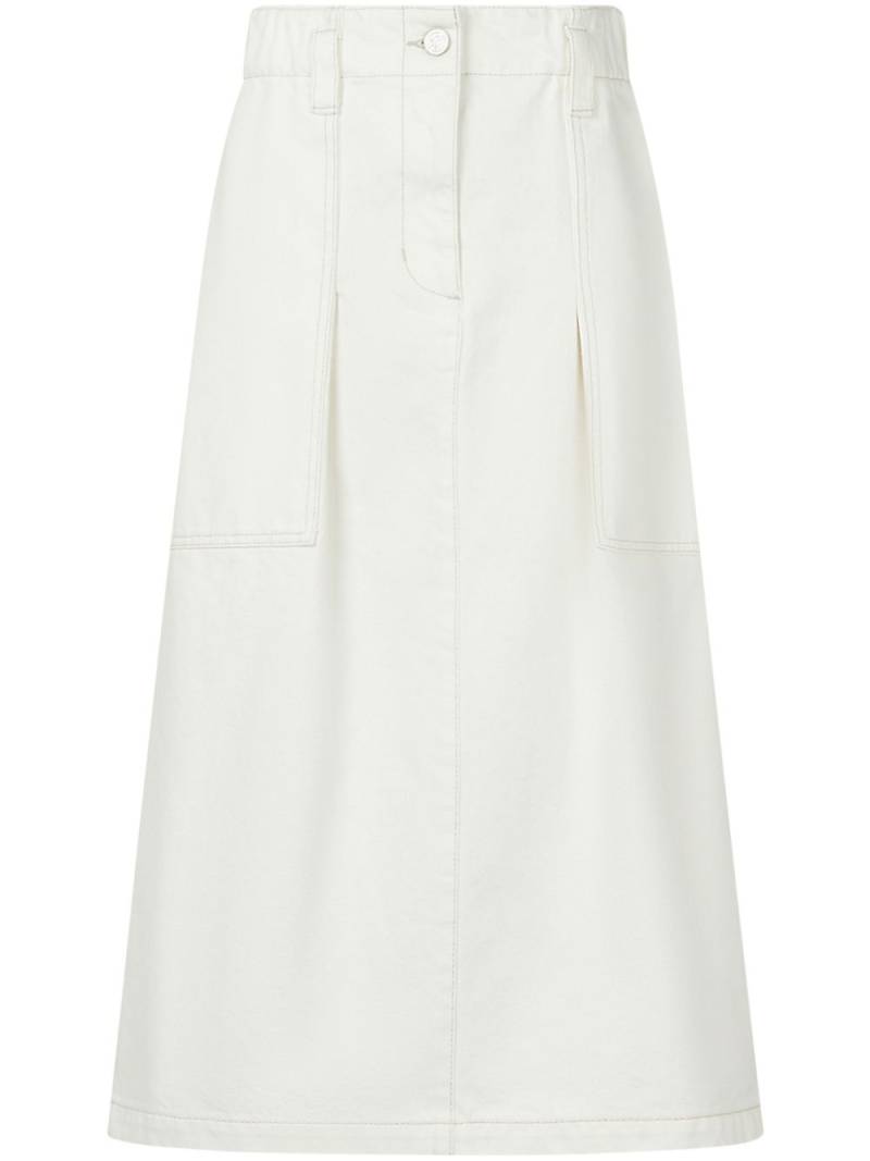 STUDIO TOMBOY cotton midi skirt - White von STUDIO TOMBOY