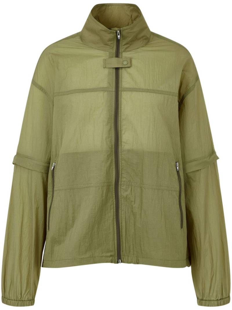 STUDIO TOMBOY detachable-sleeves high-neck jacket - Green von STUDIO TOMBOY