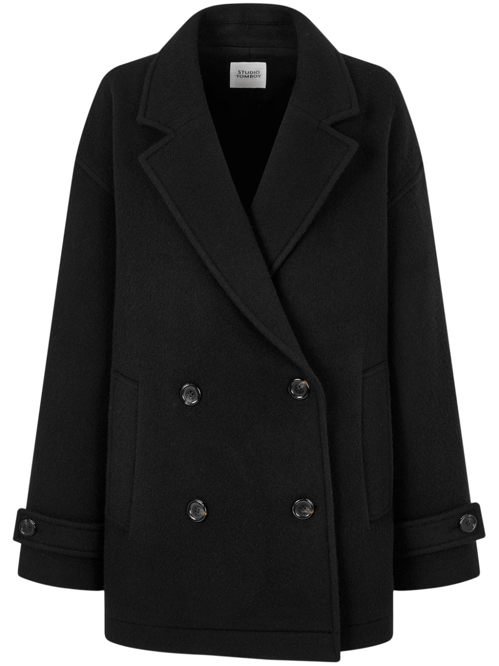 STUDIO TOMBOY double-breasted coat - Black von STUDIO TOMBOY