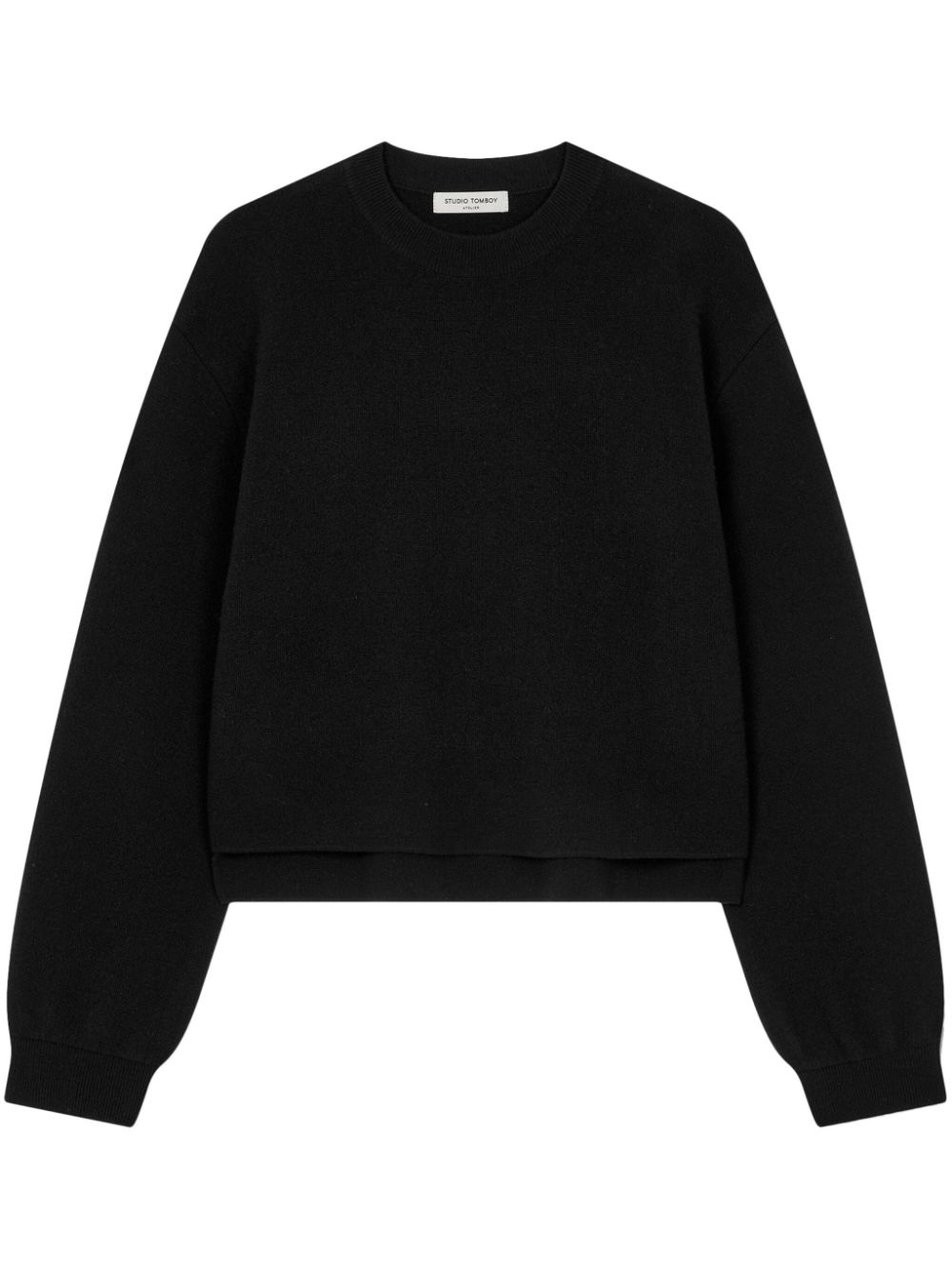 STUDIO TOMBOY double-weave crew neck sweater - Black von STUDIO TOMBOY