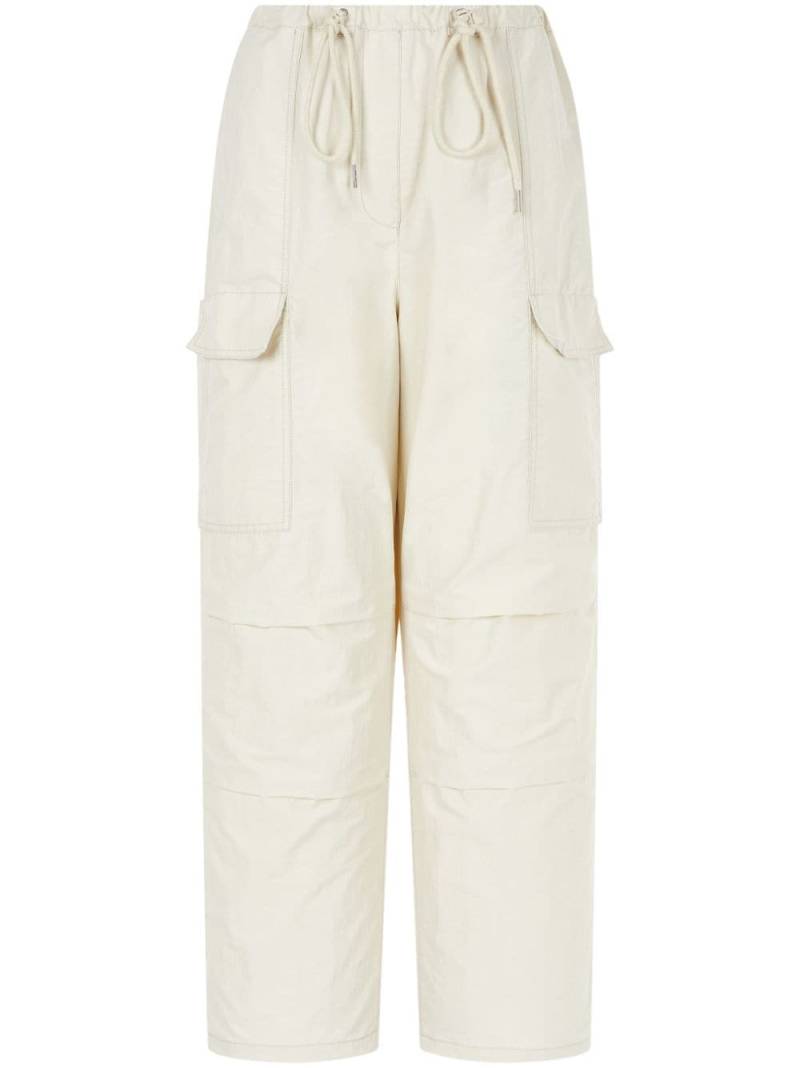 STUDIO TOMBOY drawstring cargo trousers - White von STUDIO TOMBOY