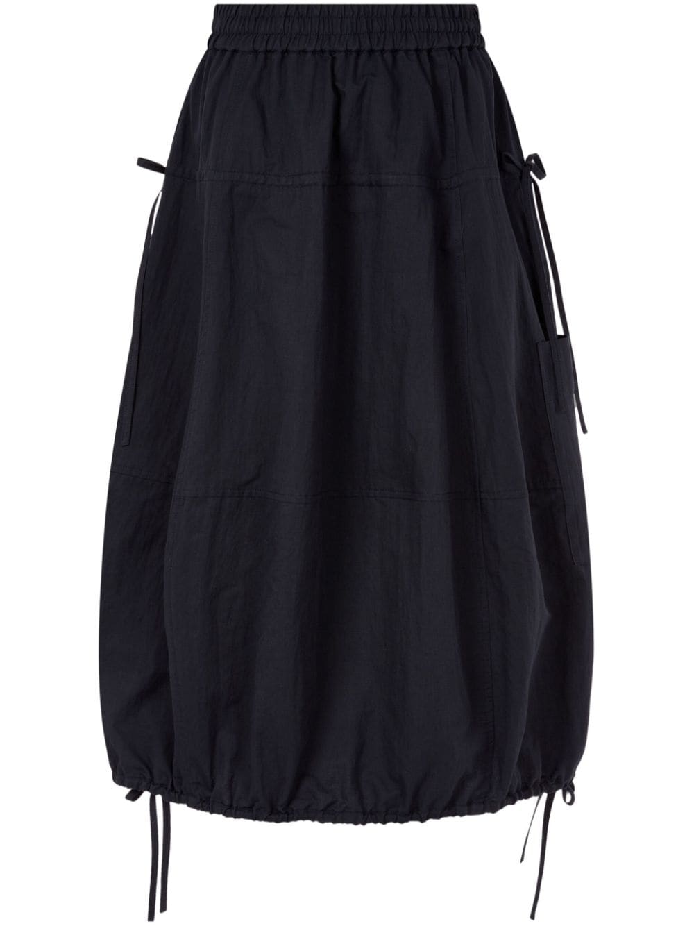 STUDIO TOMBOY drawstring-hem elasticated-waist midi skirt - Blue von STUDIO TOMBOY