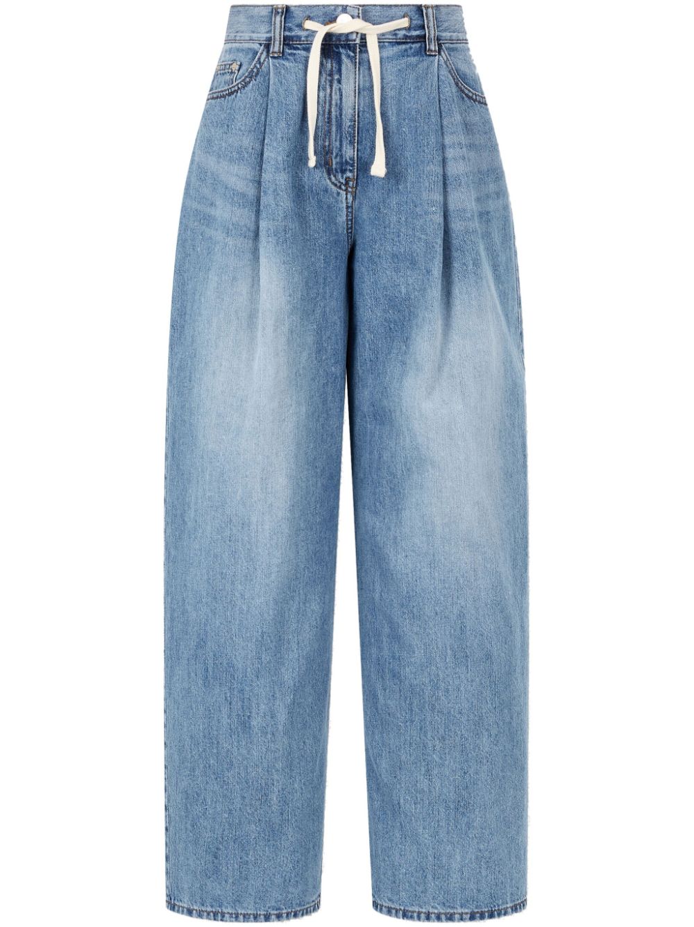 STUDIO TOMBOY drawstring-waist wide-leg jeans - Blue von STUDIO TOMBOY