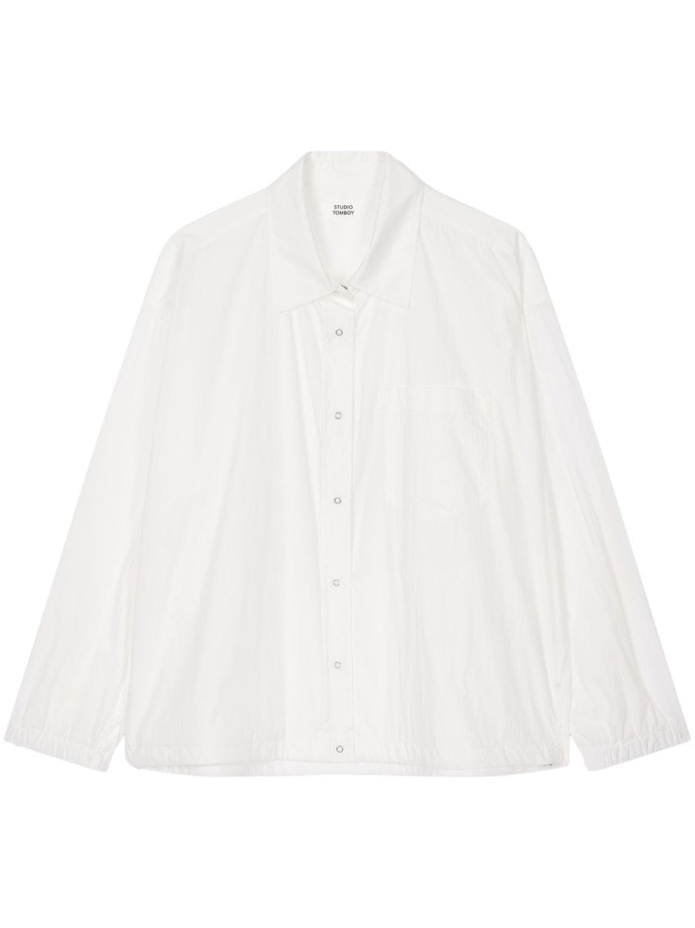 STUDIO TOMBOY elastic cuff shirt - White von STUDIO TOMBOY