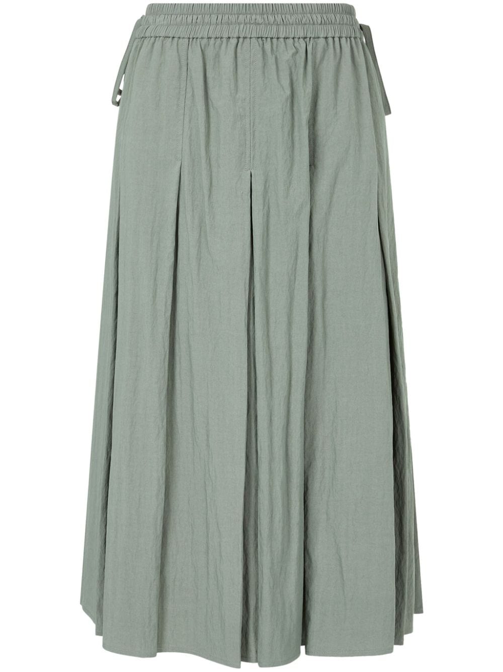 STUDIO TOMBOY elasticated-waist pleated midi skirt - Green von STUDIO TOMBOY