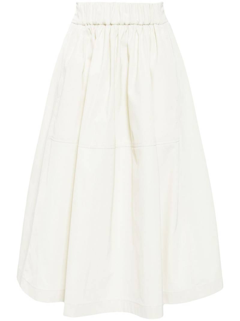 STUDIO TOMBOY elasticated-waistband midi skirt - White von STUDIO TOMBOY