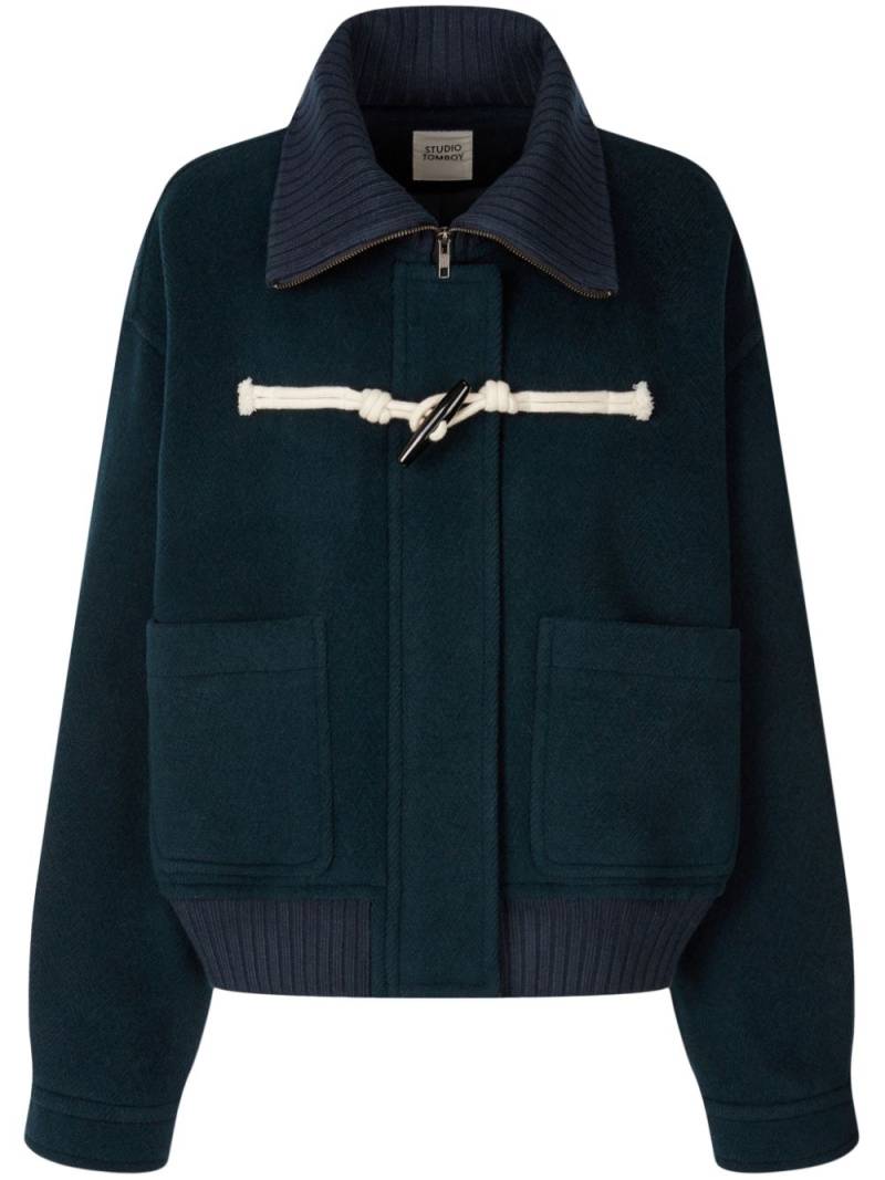 STUDIO TOMBOY herringbone-pattern jacket - Green von STUDIO TOMBOY