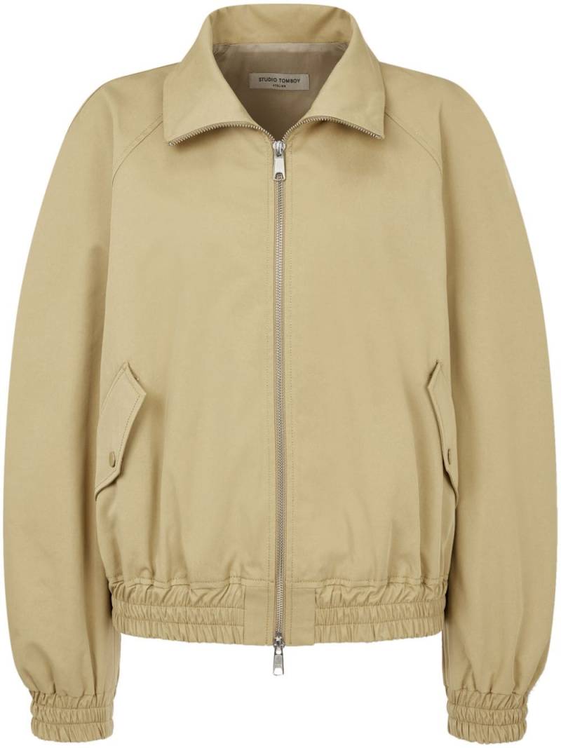 STUDIO TOMBOY high-neck zip-up bomber jacket - Neutrals von STUDIO TOMBOY