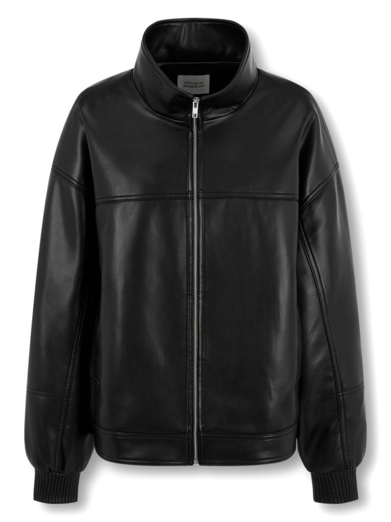 STUDIO TOMBOY high-neck zip-up jacket - Black von STUDIO TOMBOY