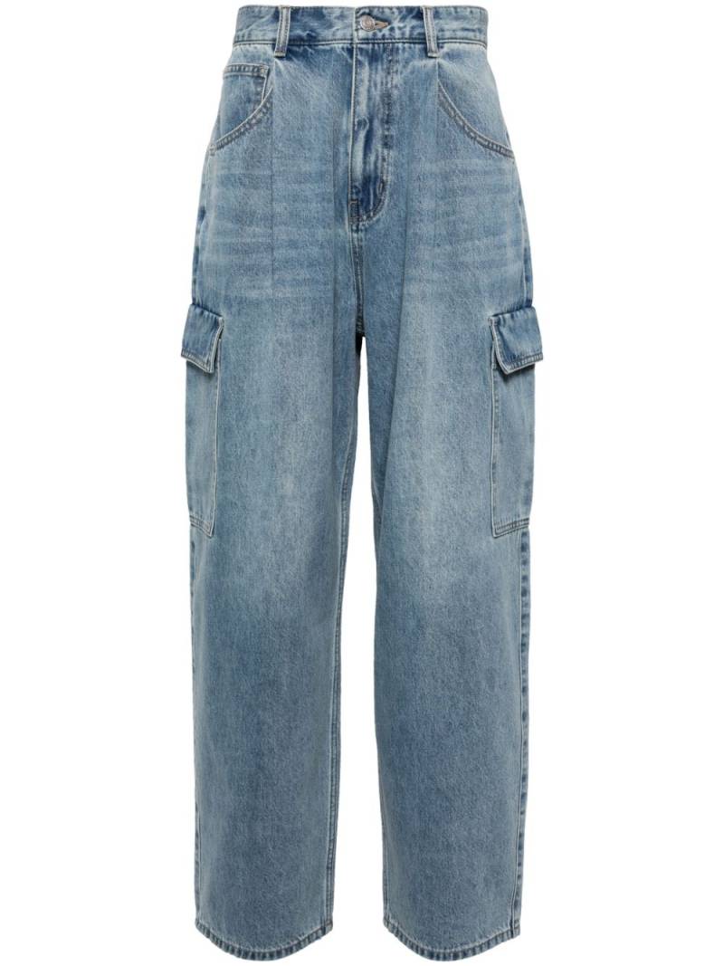 STUDIO TOMBOY high-rise wide-leg cargo jeans - Blue von STUDIO TOMBOY