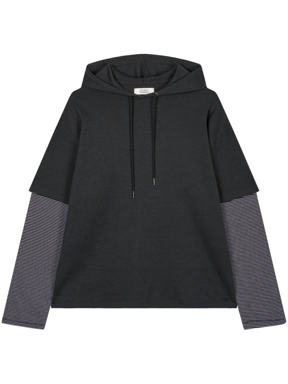 STUDIO TOMBOY hooded t-shirt - Grey von STUDIO TOMBOY