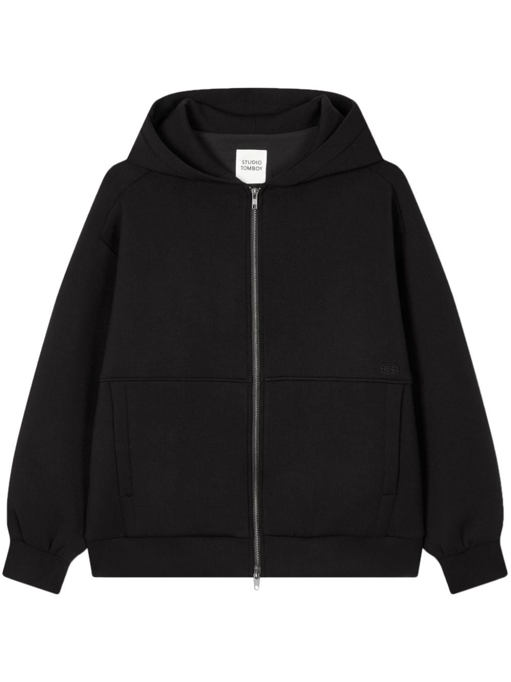 STUDIO TOMBOY hooded zip-up jacket - Black von STUDIO TOMBOY