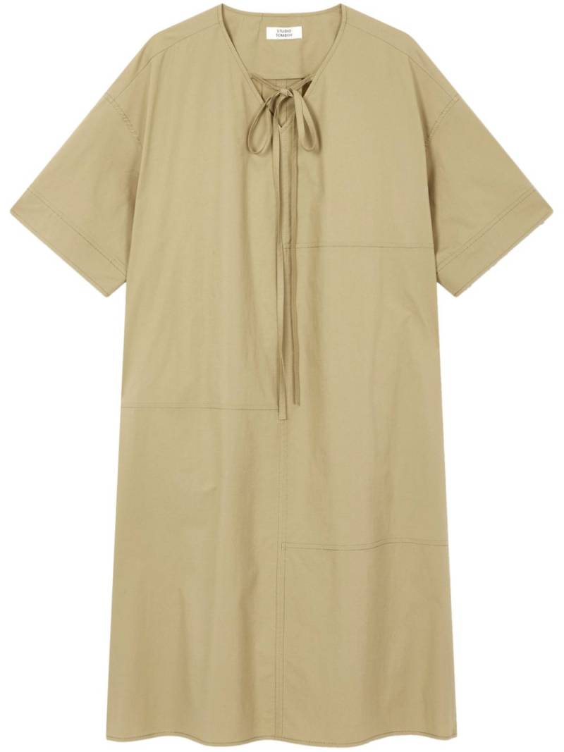 STUDIO TOMBOY layered string-detailed midi dress - Neutrals von STUDIO TOMBOY