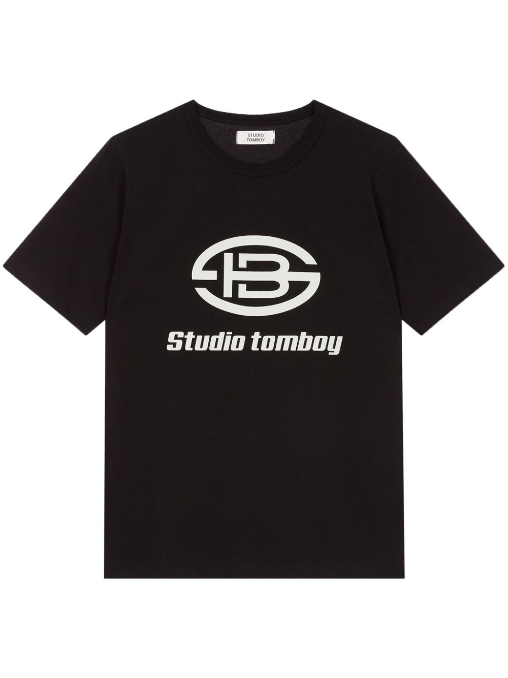 STUDIO TOMBOY logo-print cotton T-shirt - Black von STUDIO TOMBOY