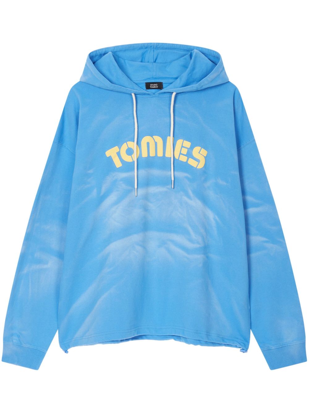 STUDIO TOMBOY logo-print hoodie - Blue