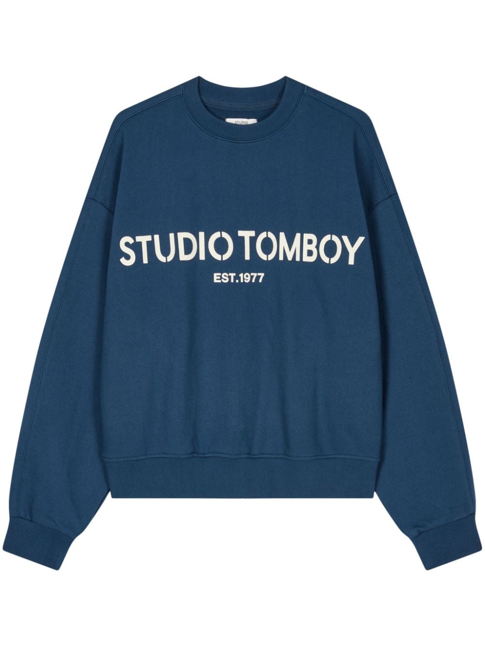 STUDIO TOMBOY logo-print sweatshirt - Blue von STUDIO TOMBOY