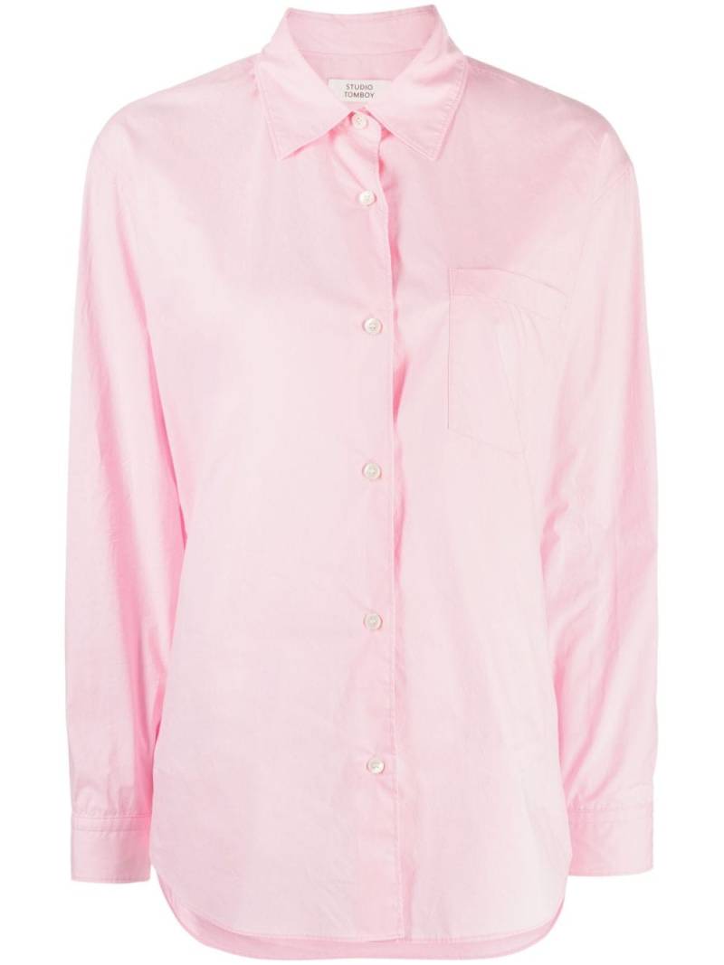 STUDIO TOMBOY long-sleeve cotton shirt - Pink von STUDIO TOMBOY