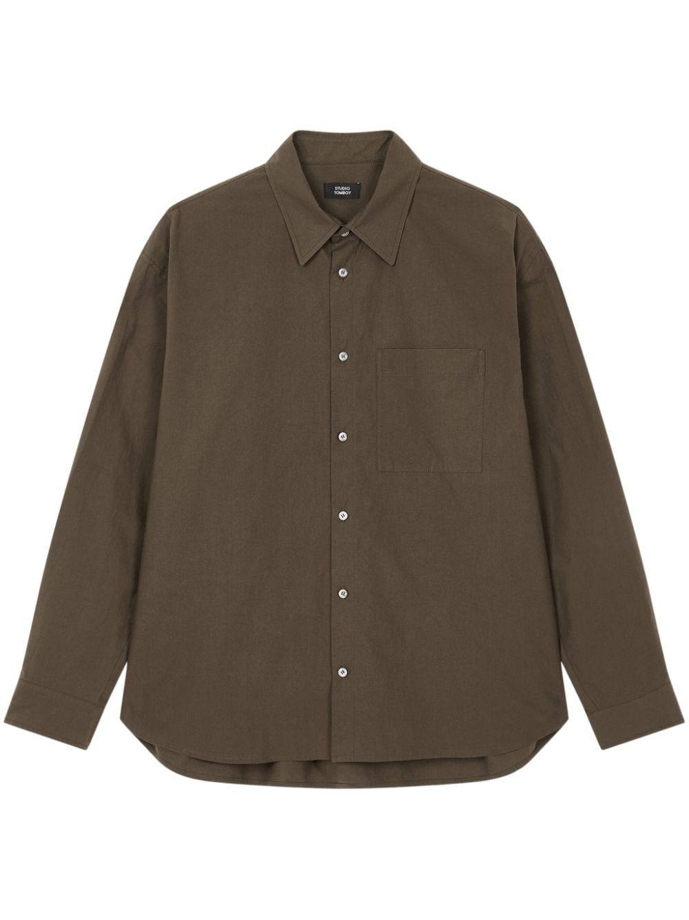 STUDIO TOMBOY long-sleeved cotton shirt - Brown von STUDIO TOMBOY