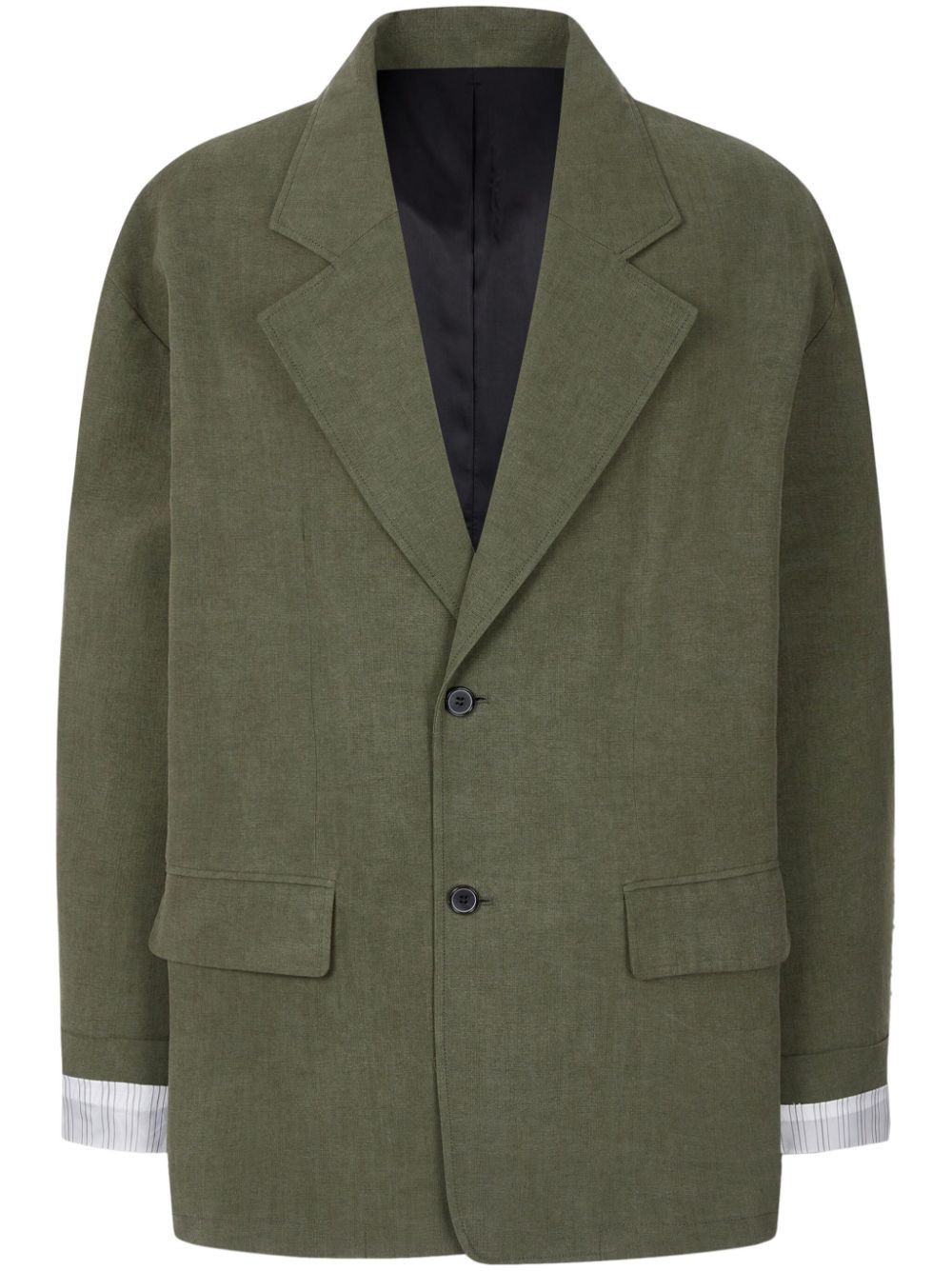 STUDIO TOMBOY notched-lapel single-breasted blazer - Green von STUDIO TOMBOY